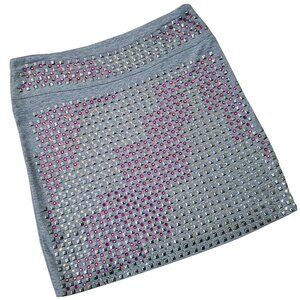 Futura Embellished Women's Heather Gray Skirt